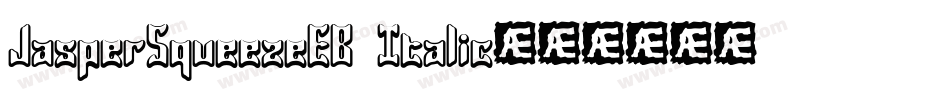 JasperSqueezeEB Italic字体转换